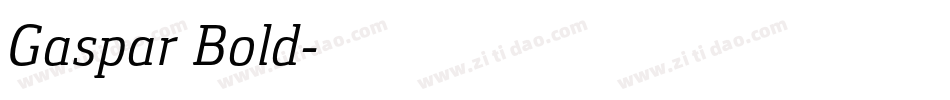 Gaspar Bold字体转换